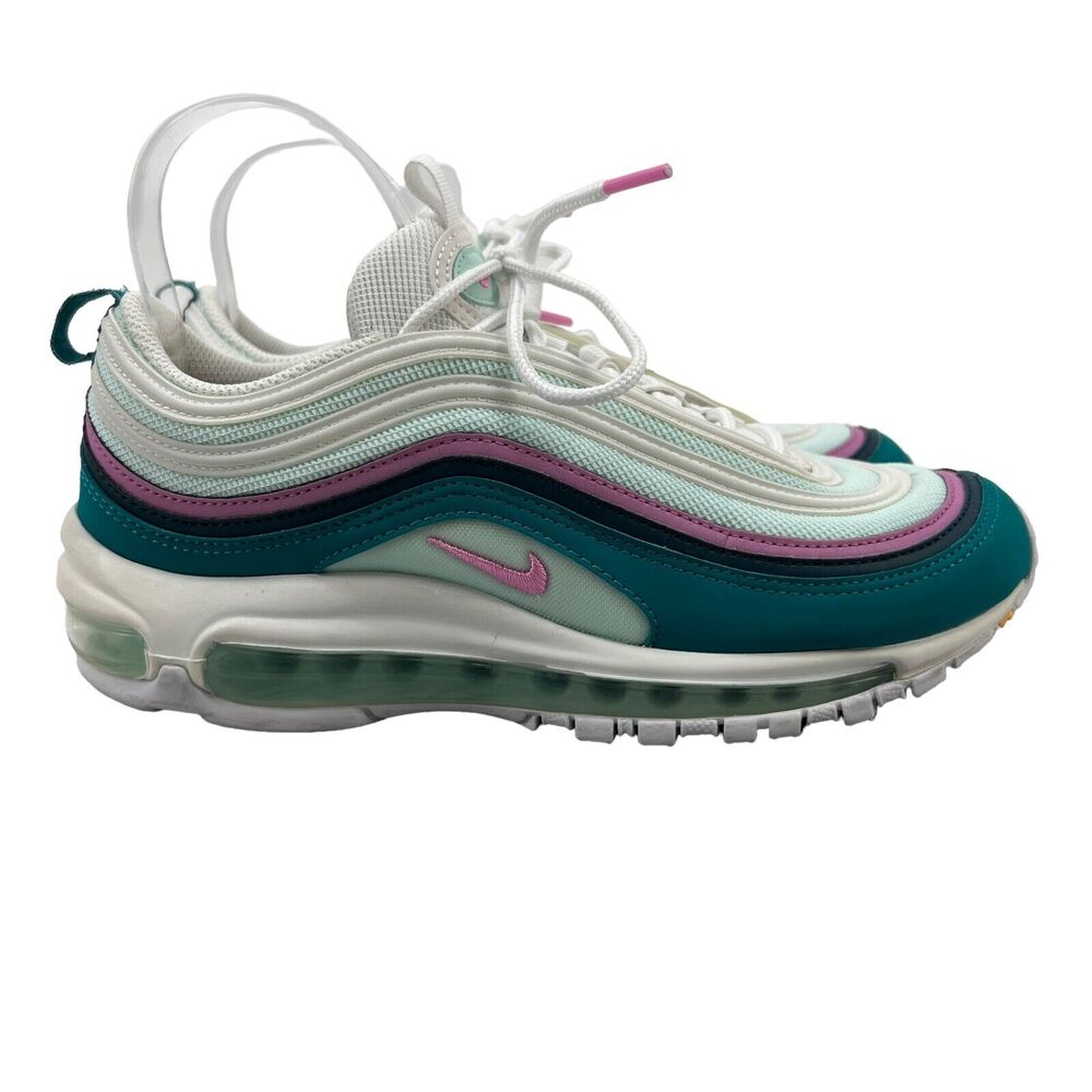 Nike‎ Air Max 97 Shoes Womens 8.5 Nightshade Pink White Sneakers CJ0569-100